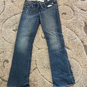 Abercrombie & Fitch Dark Blue Boot Cut Jeans